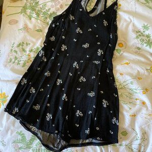 kendall and kylie - black floral romper